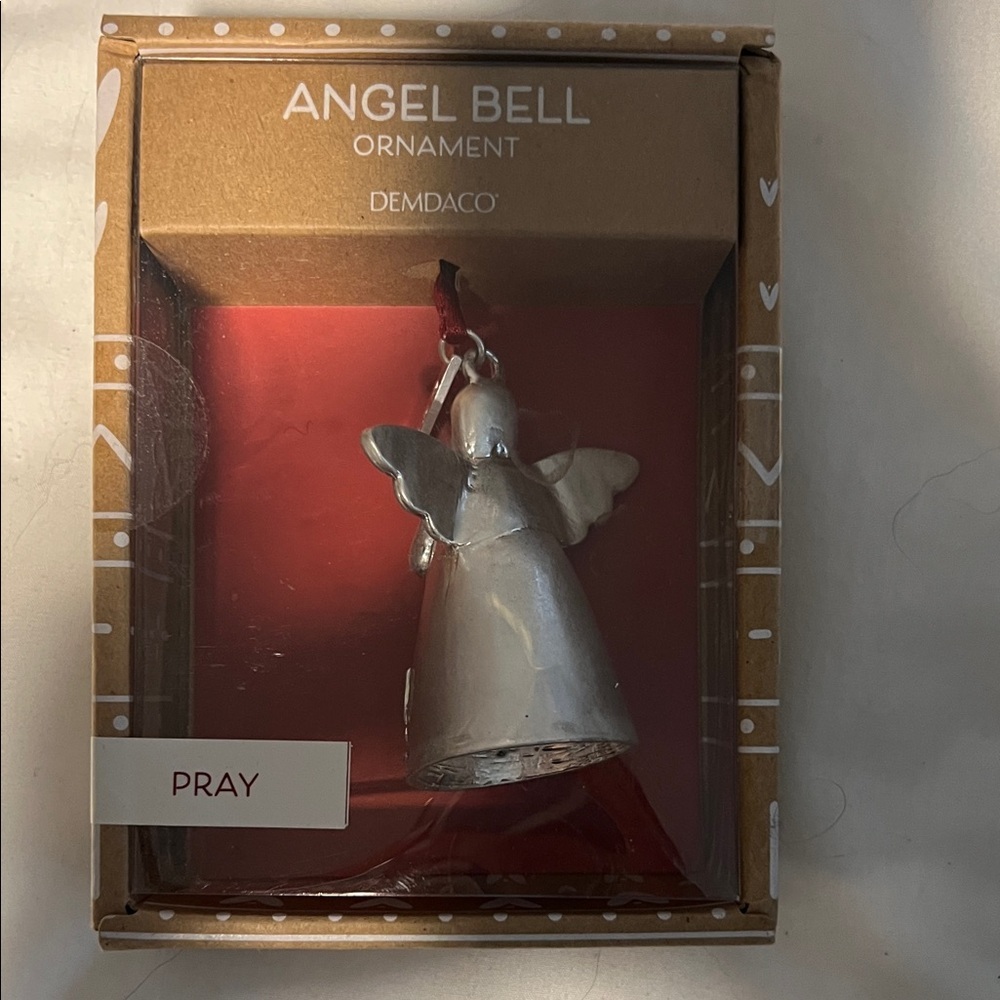 Demdaco Silver Angel Bell Ornament